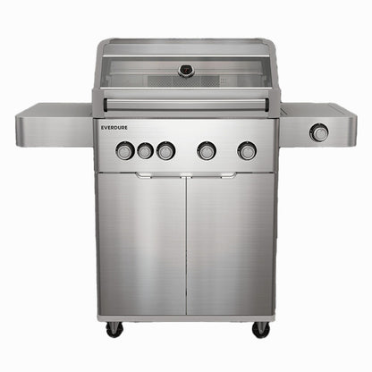 Everdure - Hayman 4 Burner BBQ 304 Stainless - With Side Burner & Rotisserie