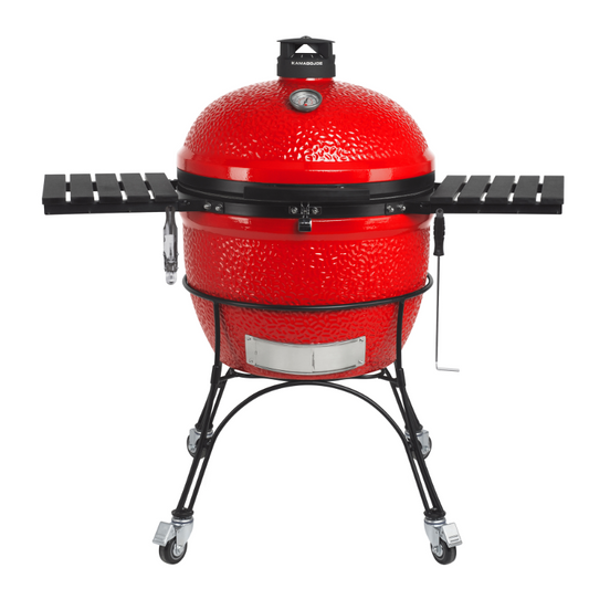 Kamado Joe - Big Joe™ II 24-inch Charcoal Grill in Red with Cart