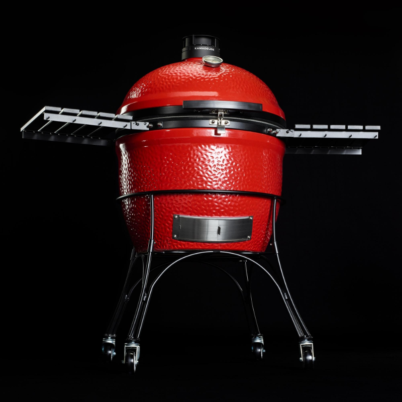 Kamado Joe - Big Joe™ II 24-inch Charcoal Grill in Red with Cart