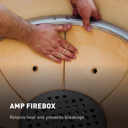 kamado Joe Big Joe 1 AMP firebox and the ceramic plates