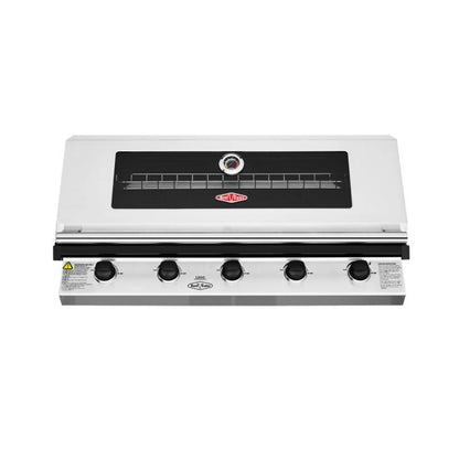 Beefeater - 1200 Series Stainless Steel 5 Burner Built In BBQ w/ Cast Iron Burners & Grills