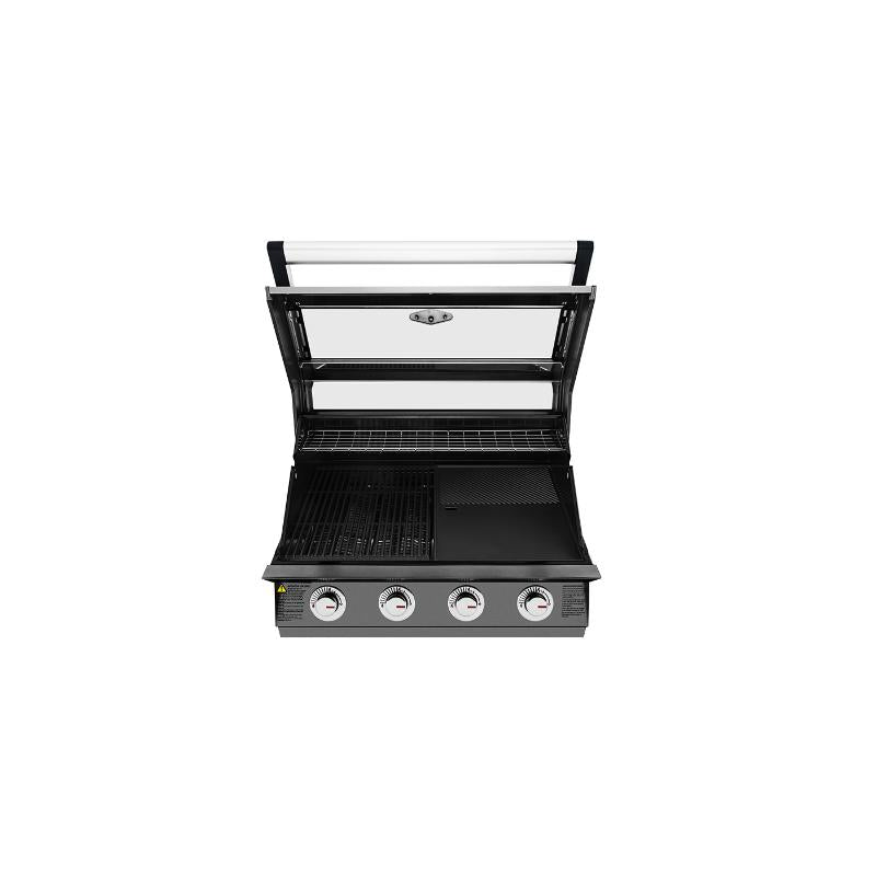 Beefeater - 1600 Series Dark 4 Burner Built In BBQ w/ Cast Iron Burners & Grills