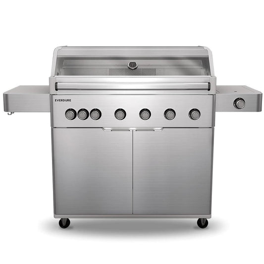 Everdure - Hayman 6 Burner BBQ 304 Stainless - With Side Burner & Rotisserie