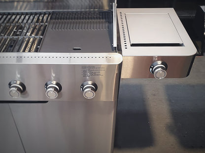 Everdure - Hayman 6 Burner BBQ 304 Stainless - With Side Burner & Rotisserie