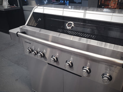 Everdure - Hayman 6 Burner BBQ 304 Stainless - With Side Burner & Rotisserie