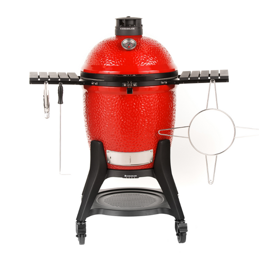 Kamado Joe - Classic Joe™ III 18-inch Charcoal Grill in Red with Cart