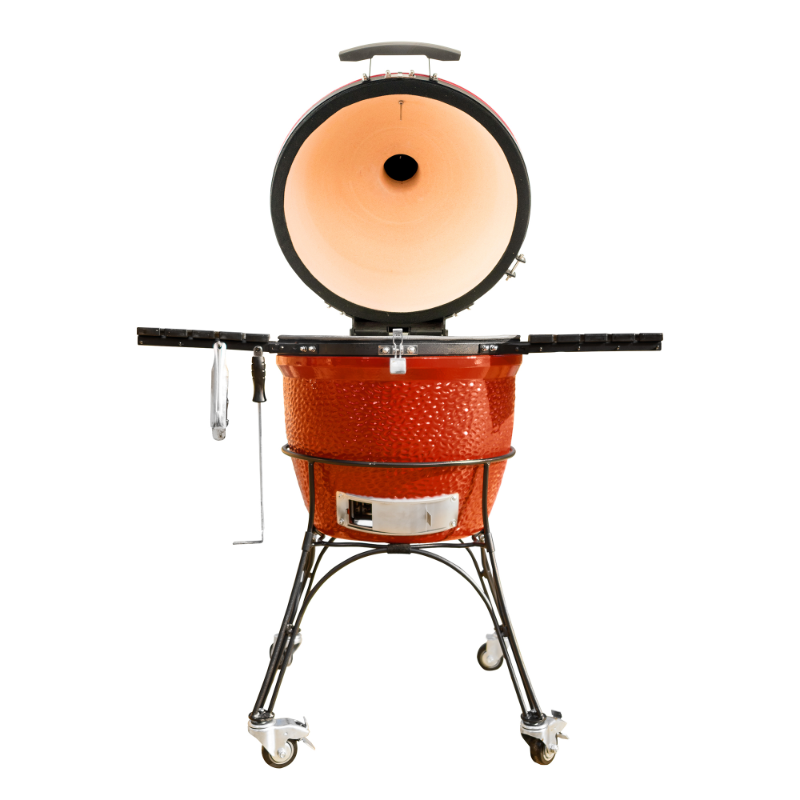 Kamado Joe - Classic Joe™ II 18-inch Charcoal Grill in Red with Cart