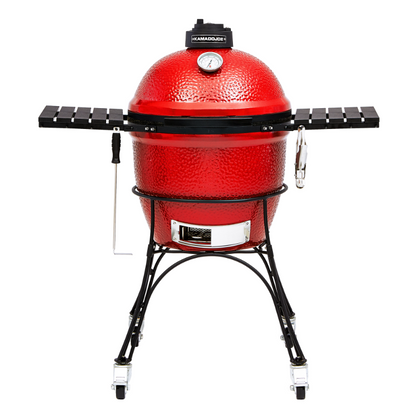 Kamado Joe - Classic Joe™ I 18-inch Charcoal Grill in Red with Cart