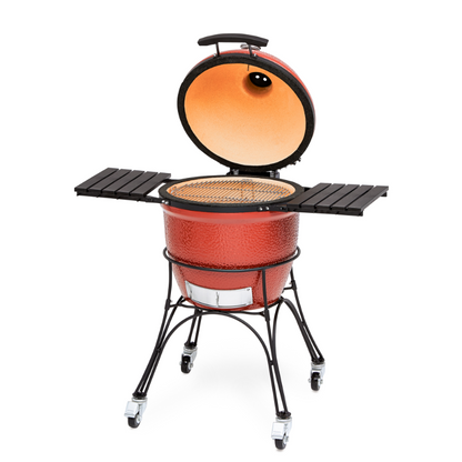 Kamado Joe - Classic Joe™ I 18-inch Charcoal Grill in Red with Cart