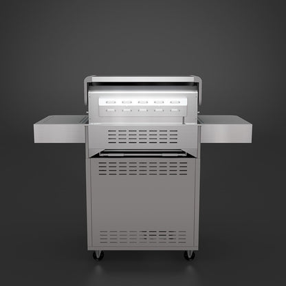 Everdure - Hayman 4 Burner BBQ 304 Stainless - With Side Burner & Rotisserie