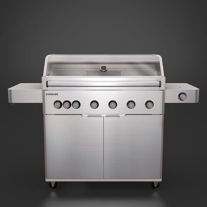 Everdure - Hayman 6 Burner BBQ 304 Stainless - With Side Burner & Rotisserie