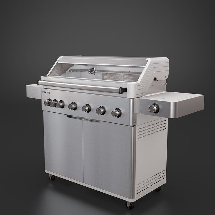 Everdure - Hayman 6 Burner BBQ 304 Stainless - With Side Burner & Rotisserie