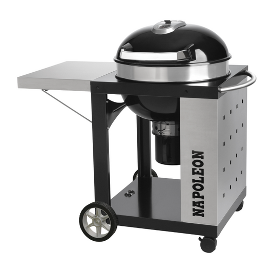 Napoleon - Pro Series 22'' Portable Charcoal Kettle BBQ On Cart