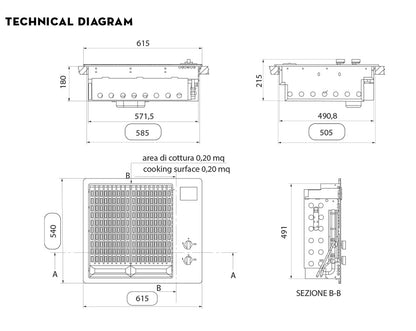 Artusi - 2 Burner Built-in 316 Stainless