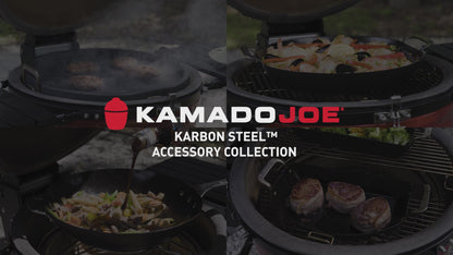 Kamado Joe - Big Joe™ & Classic Joe™ Karbon Steel™ Half-Moon Pan Set